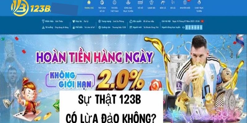 Thực hư tin đồn 123B lừa đảo có thực không?